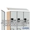 Salsbury Industries 2 Tier 'S' Designer Locker, 54"Wx76"Hx18"D, 6 Door, Gray 18-27368GRY - alternate 2